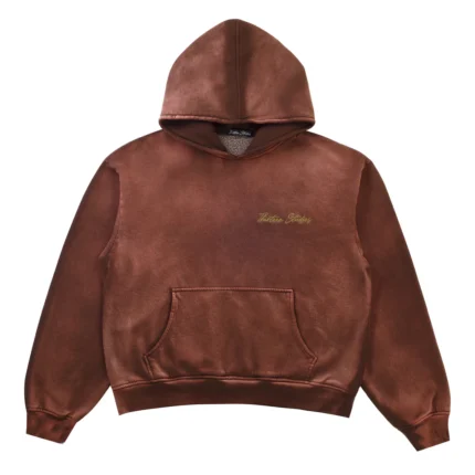 Thirteen Studios Logo Hoodie Faded Brown