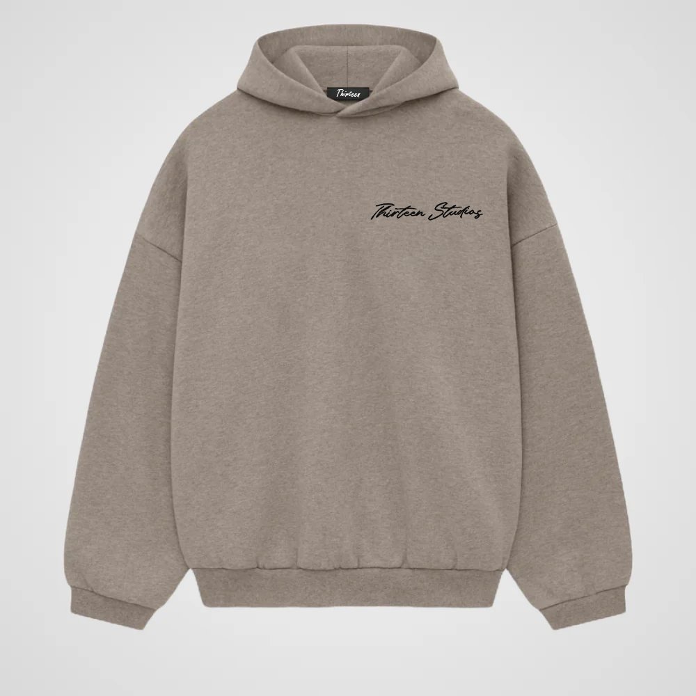 thirteen1 Thirteen Studios Faded Light Green Double Layer Hoodie